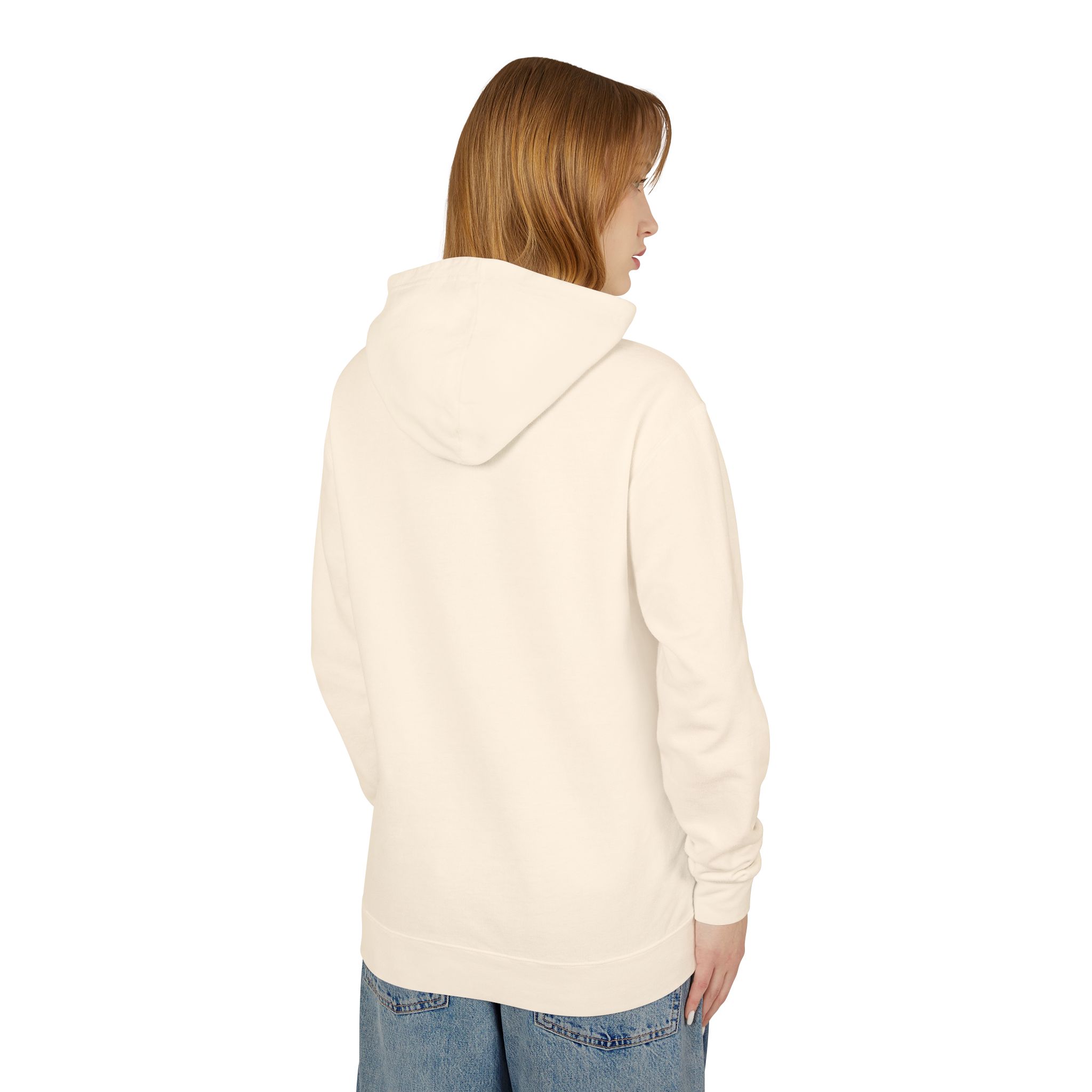 Retro Stripes | Unisex Lightweight Hooded Sweatshirt - Image 4