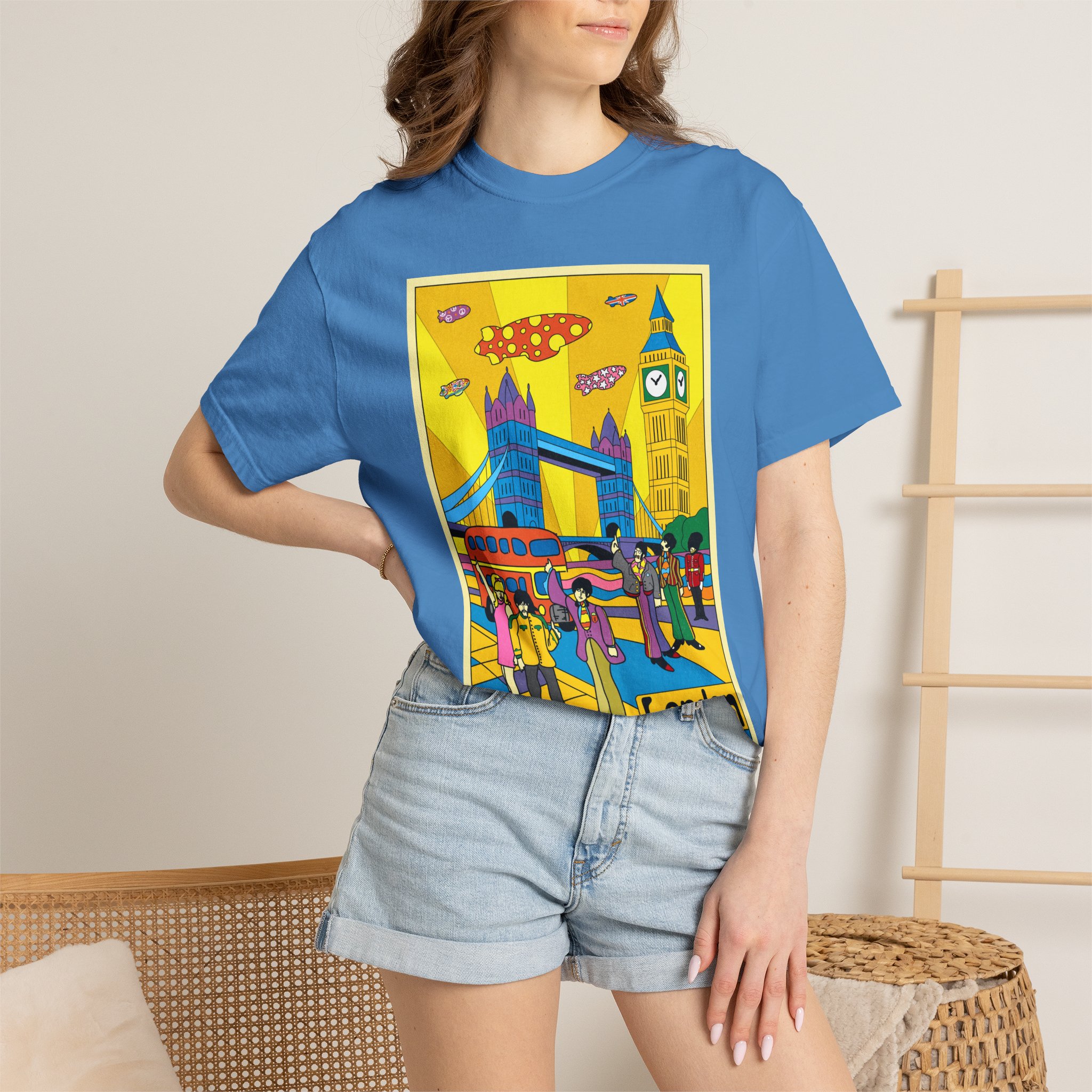 Poster Series, LONDON | Unisex Garment-Dyed T-shirt - Image 16