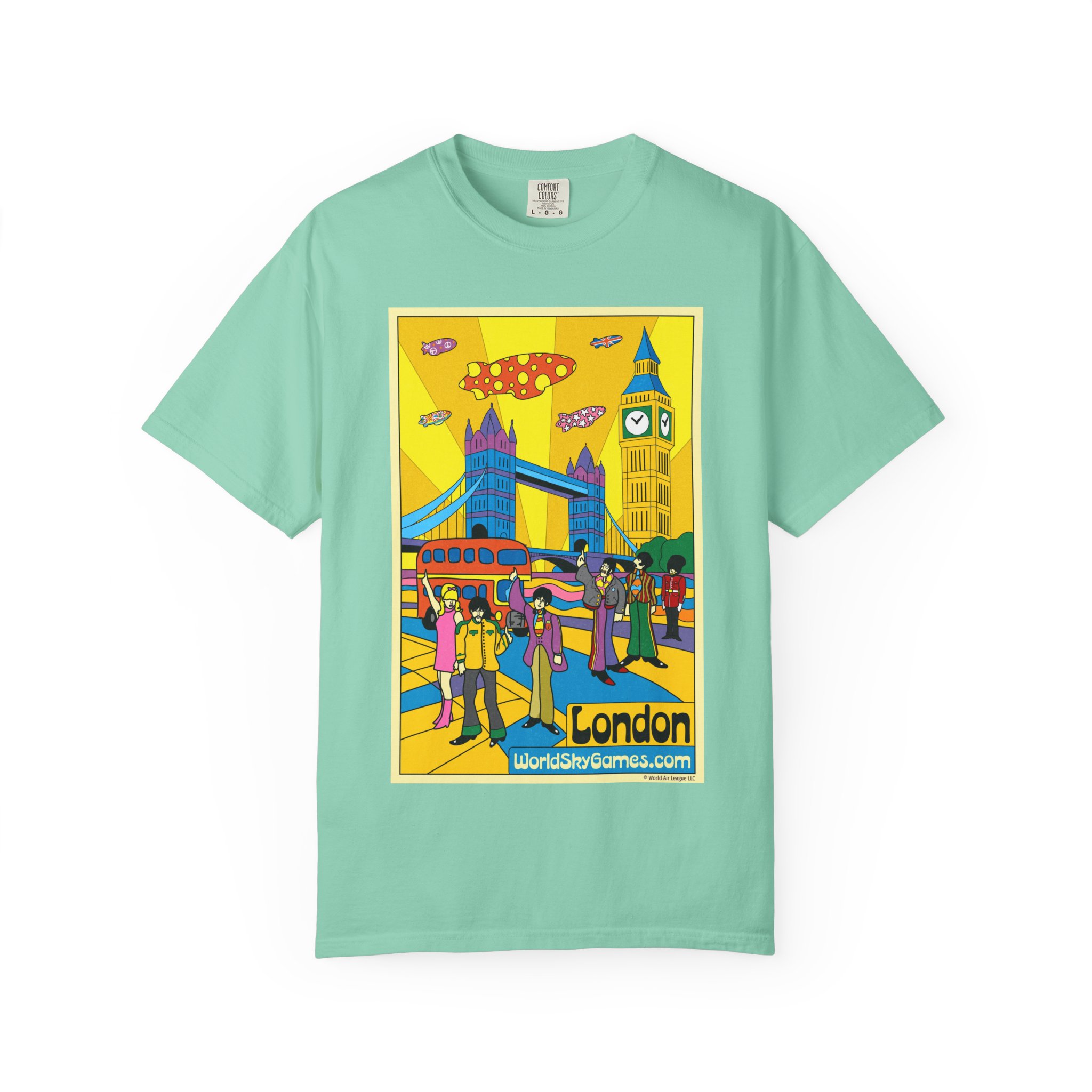 Poster Series, LONDON | Unisex Garment-Dyed T-shirt