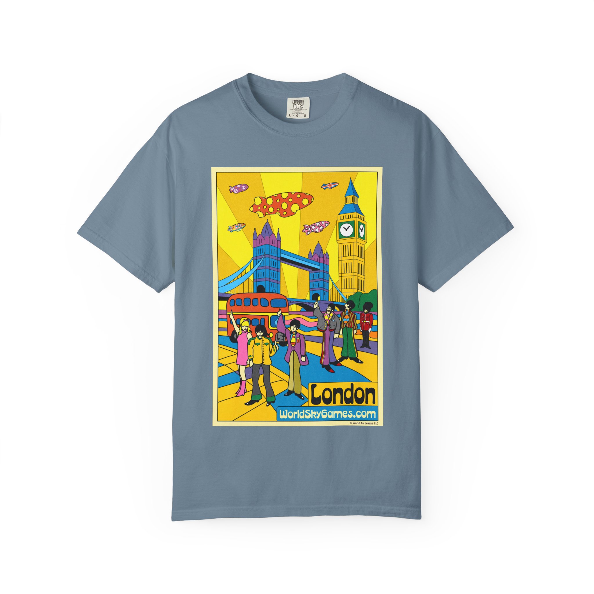 Poster Series, LONDON | Unisex Garment-Dyed T-shirt - Image 9