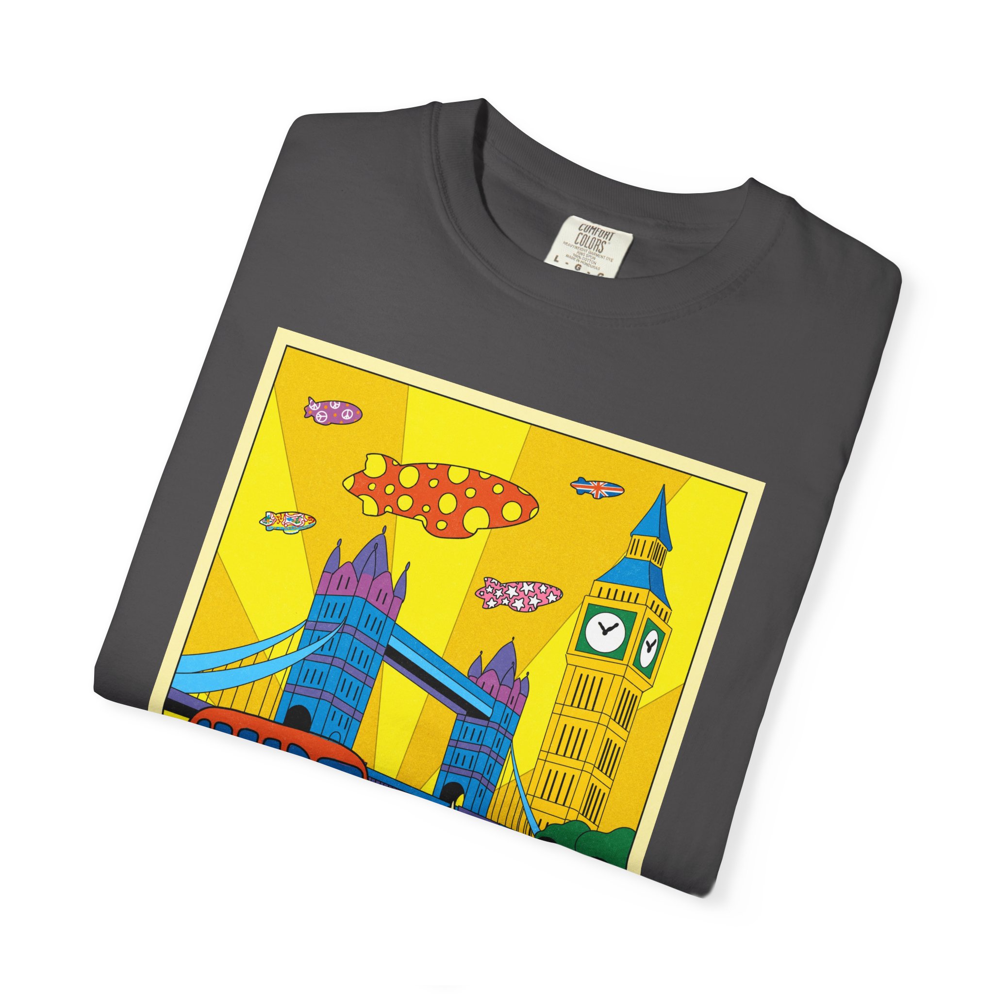 Poster Series, LONDON | Unisex Garment-Dyed T-shirt - Image 23