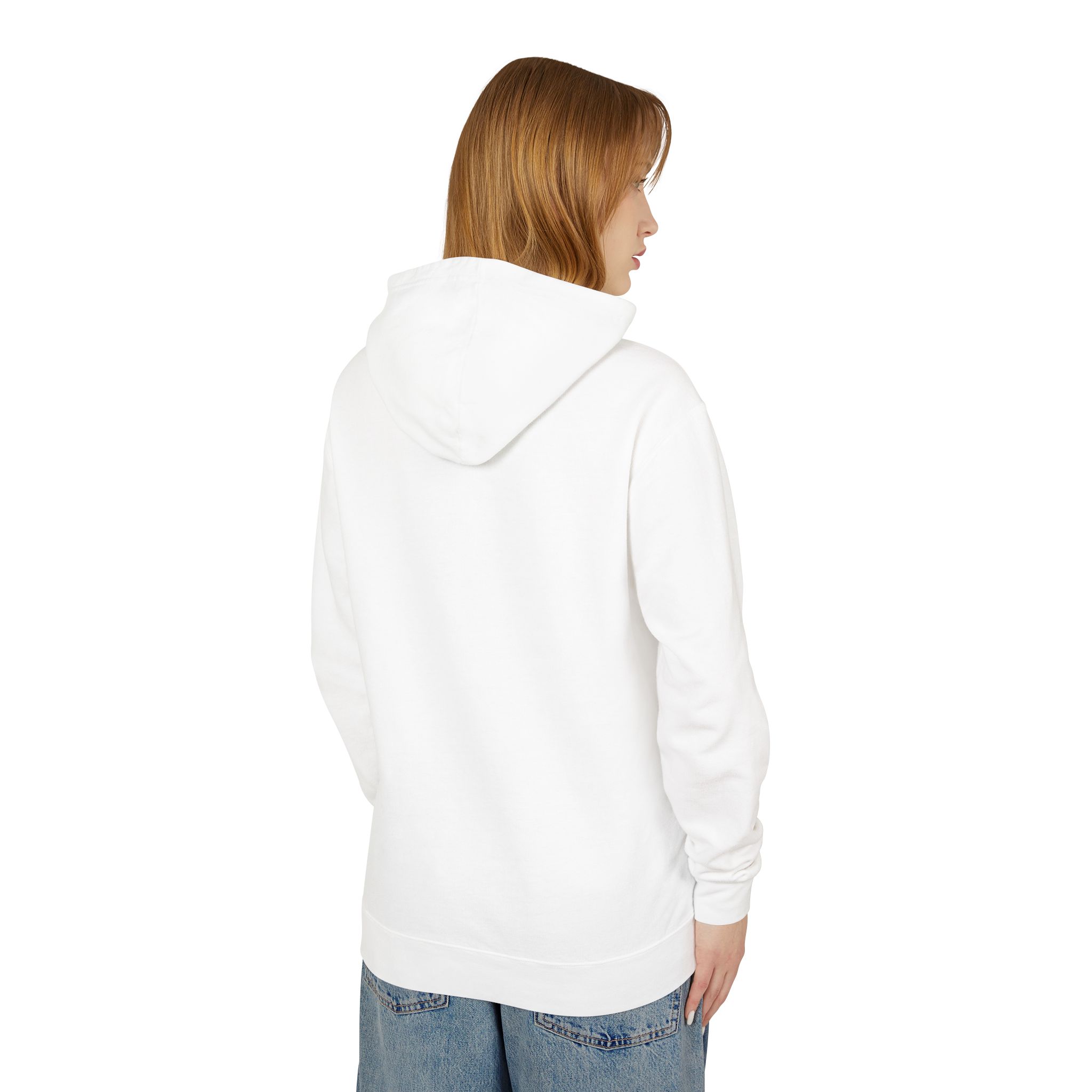 Retro Stripes | Unisex Lightweight Hooded Sweatshirt - Image 8