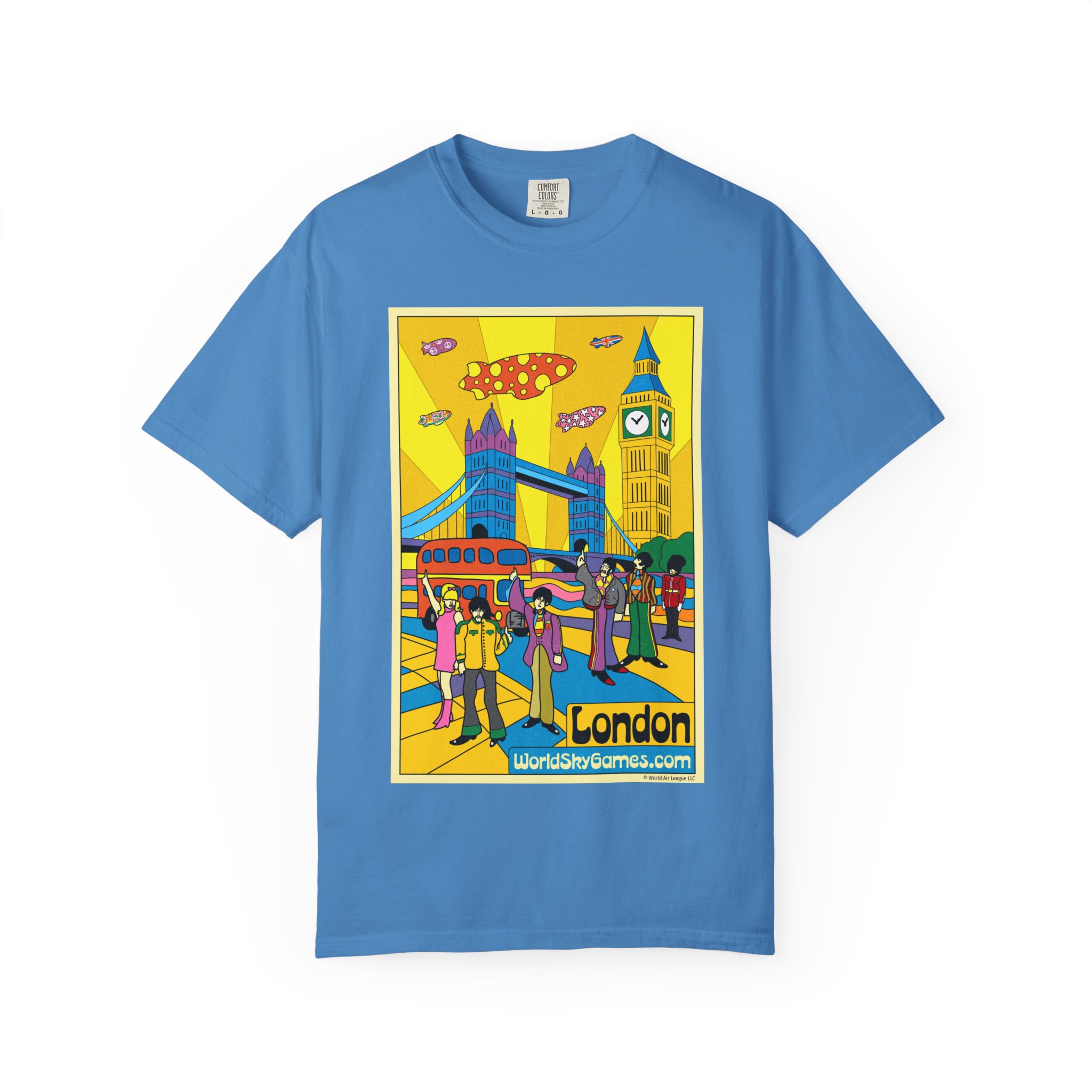 Poster Series, LONDON | Unisex Garment-Dyed T-shirt - Image 13