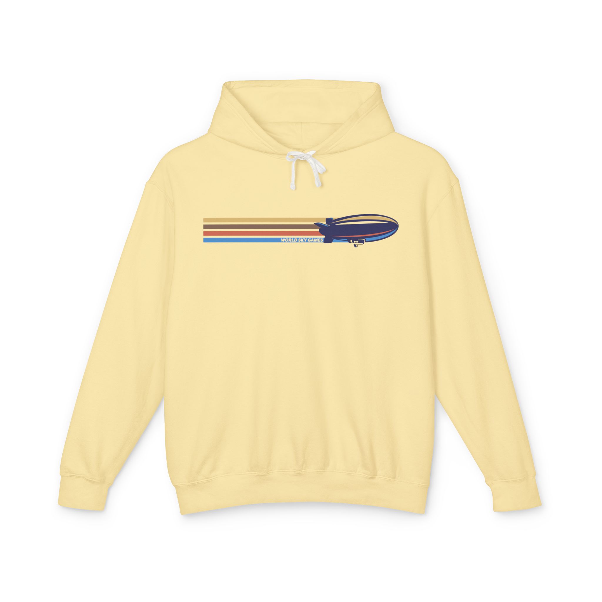 Retro Stripes | Unisex Lightweight Hooded Sweatshirt - Image 17