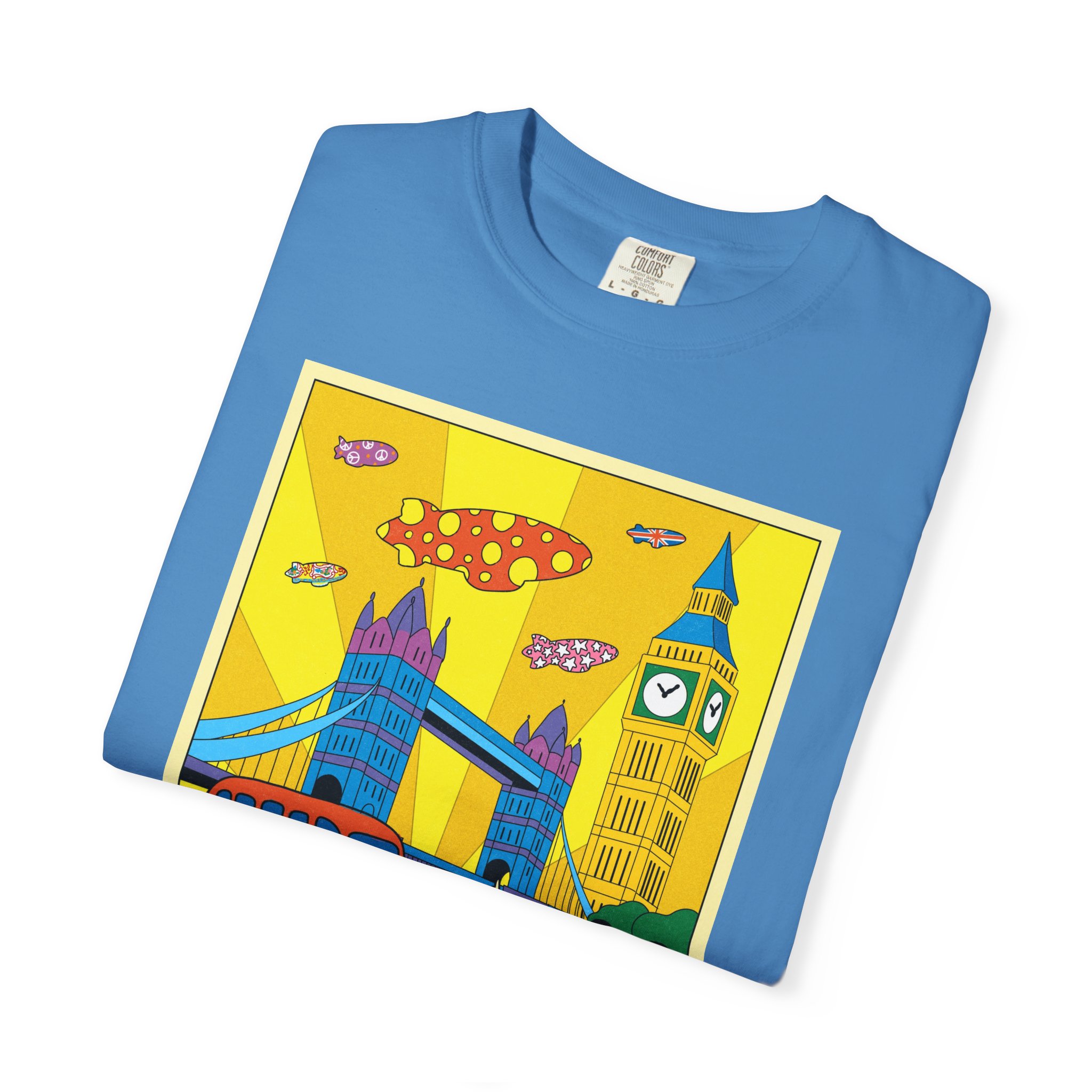 Poster Series, LONDON | Unisex Garment-Dyed T-shirt - Image 15