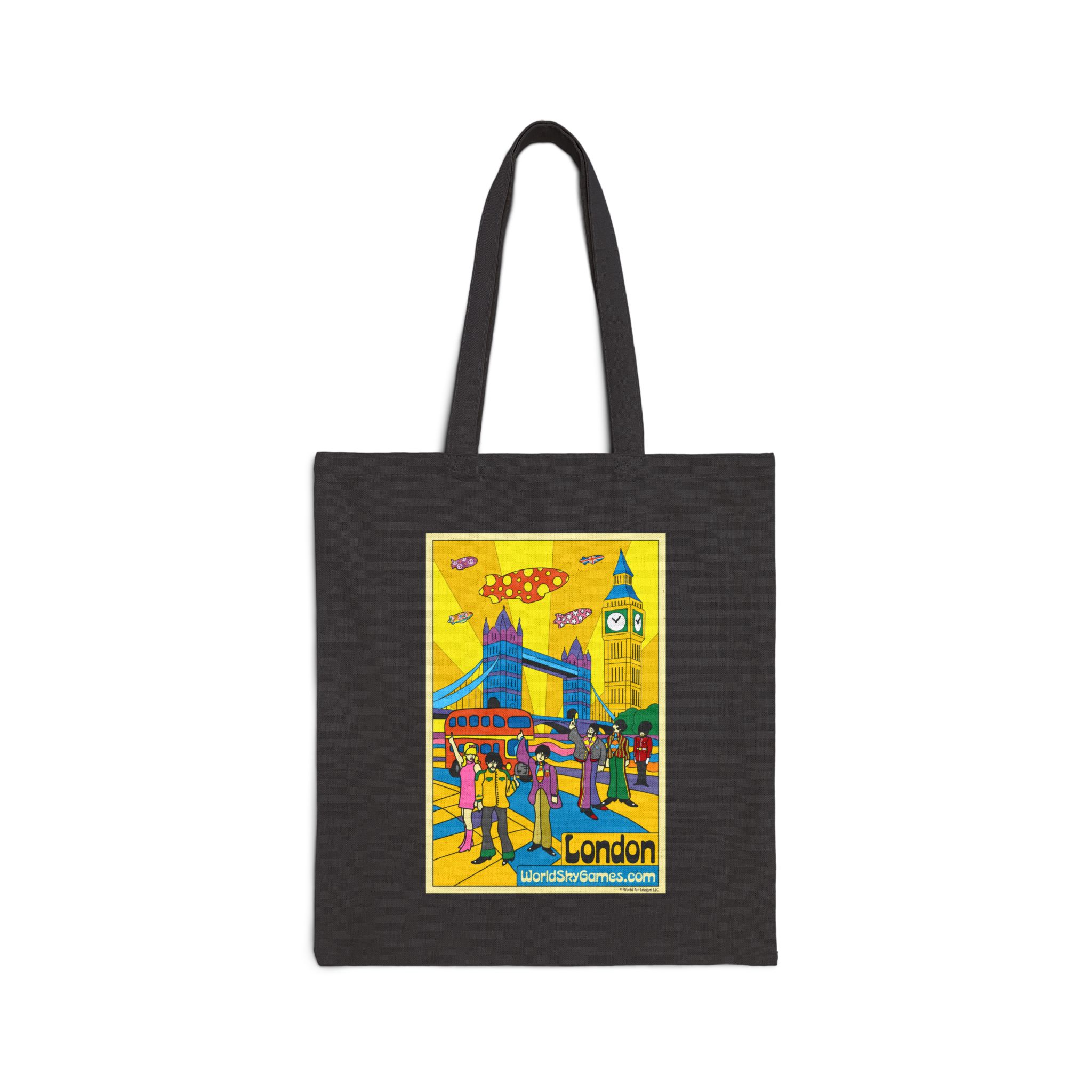Poster Series, LONDON | Cotton Canvas Tote Bag - Image 5