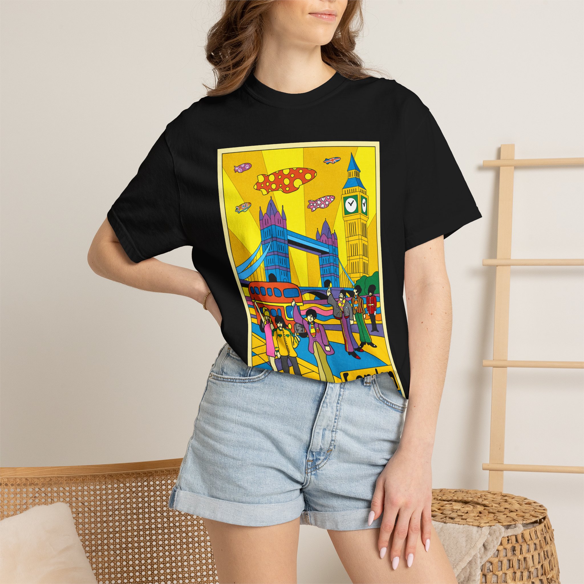 Poster Series, LONDON | Unisex Garment-Dyed T-shirt - Image 8