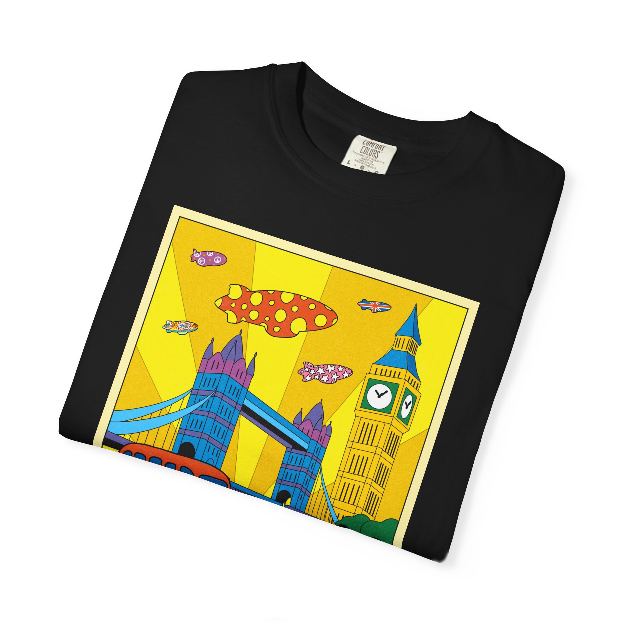 Poster Series, LONDON | Unisex Garment-Dyed T-shirt - Image 7
