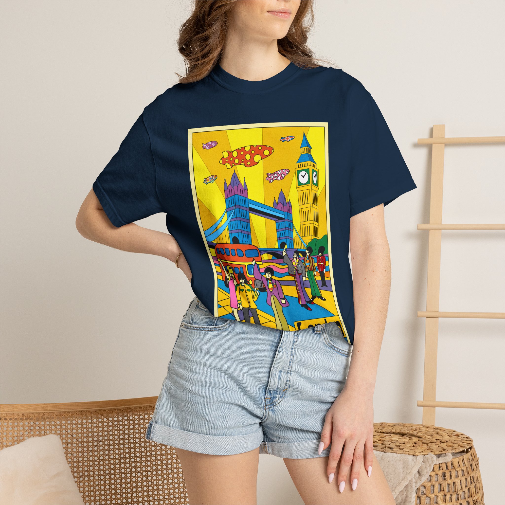 Poster Series, LONDON | Unisex Garment-Dyed T-shirt - Image 20