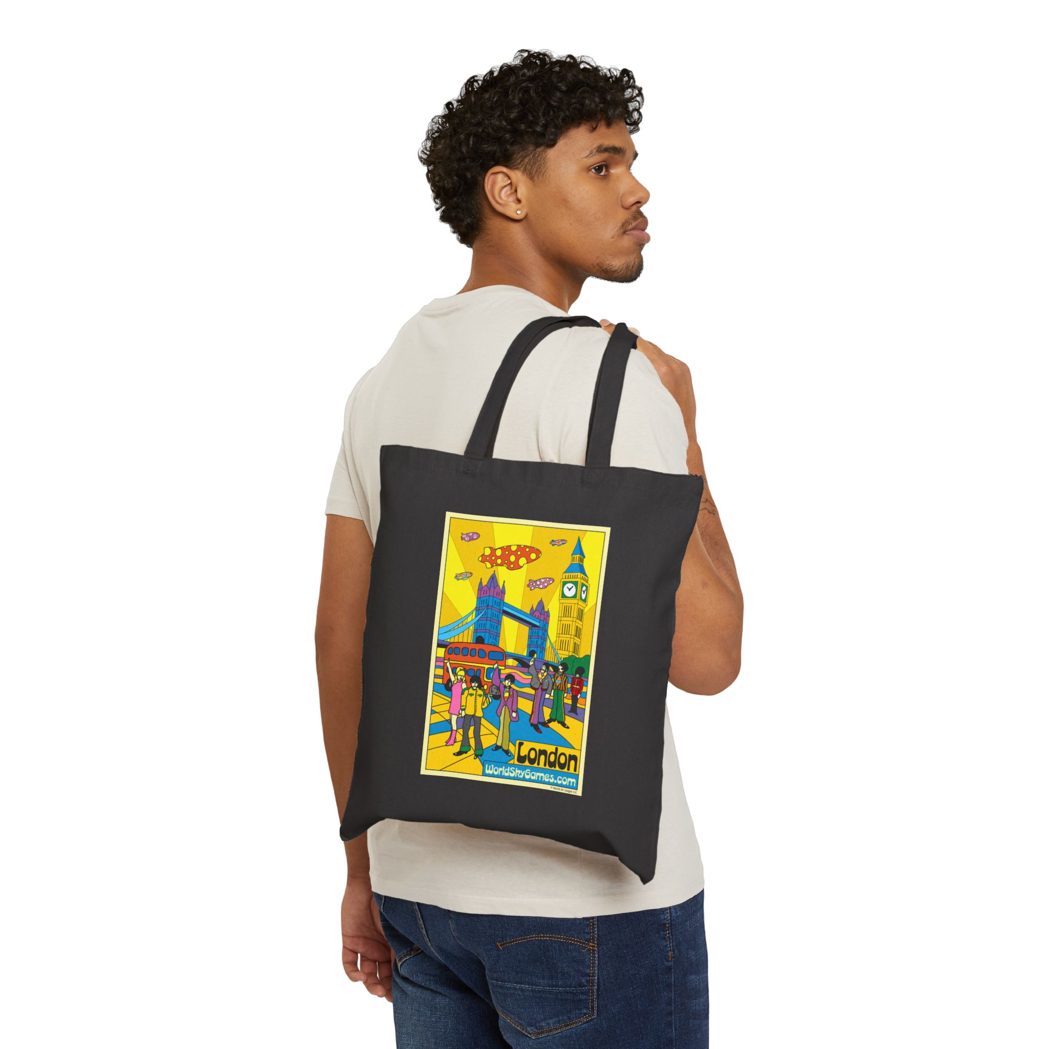 Poster Series, LONDON | Cotton Canvas Tote Bag - Image 7