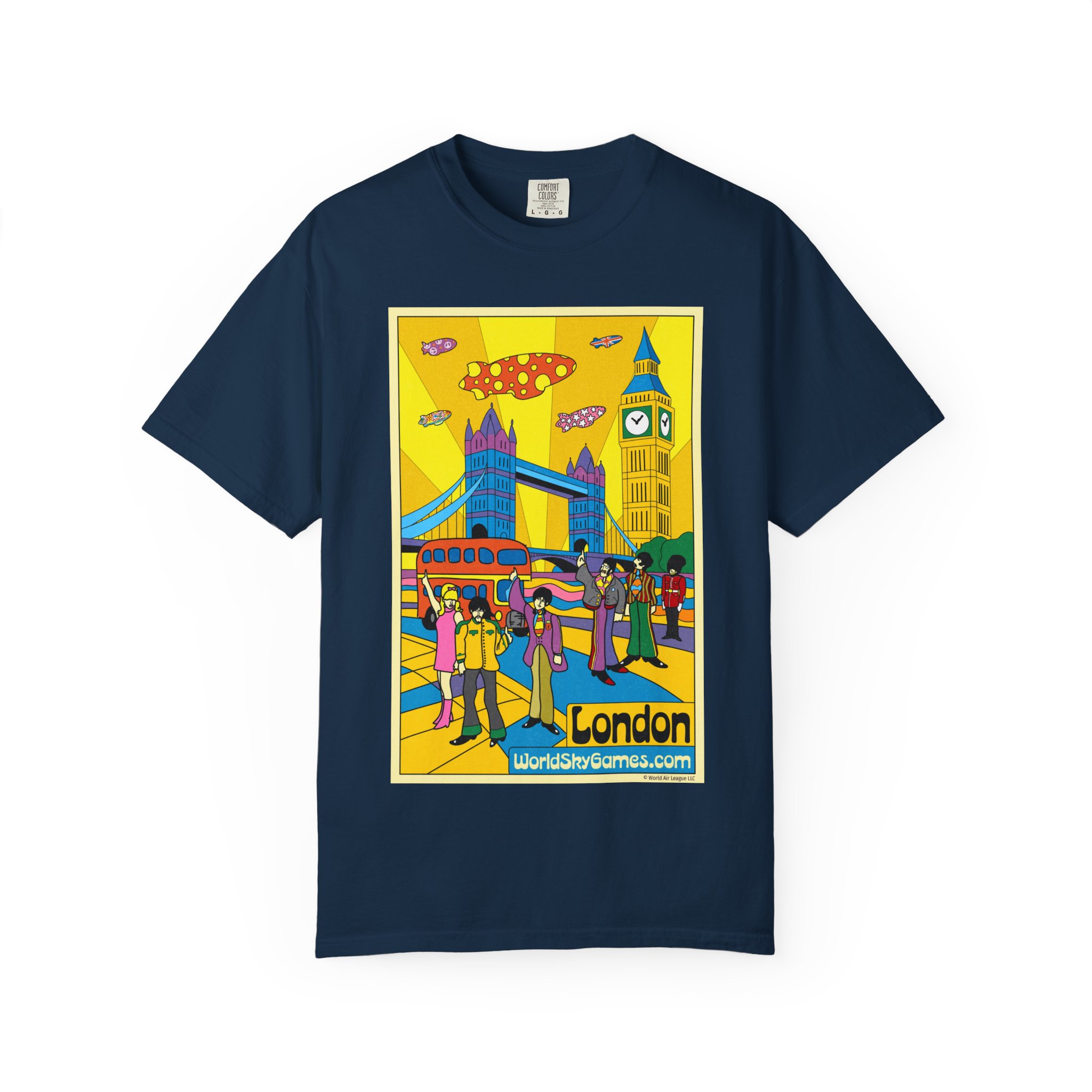 Poster Series, LONDON | Unisex Garment-Dyed T-shirt - Image 17