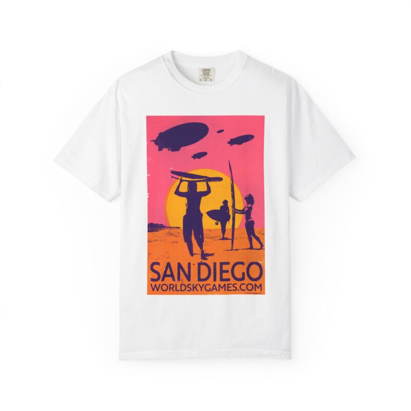 Poster Series, San Diego | Unisex Garment-Dyed T-shirt