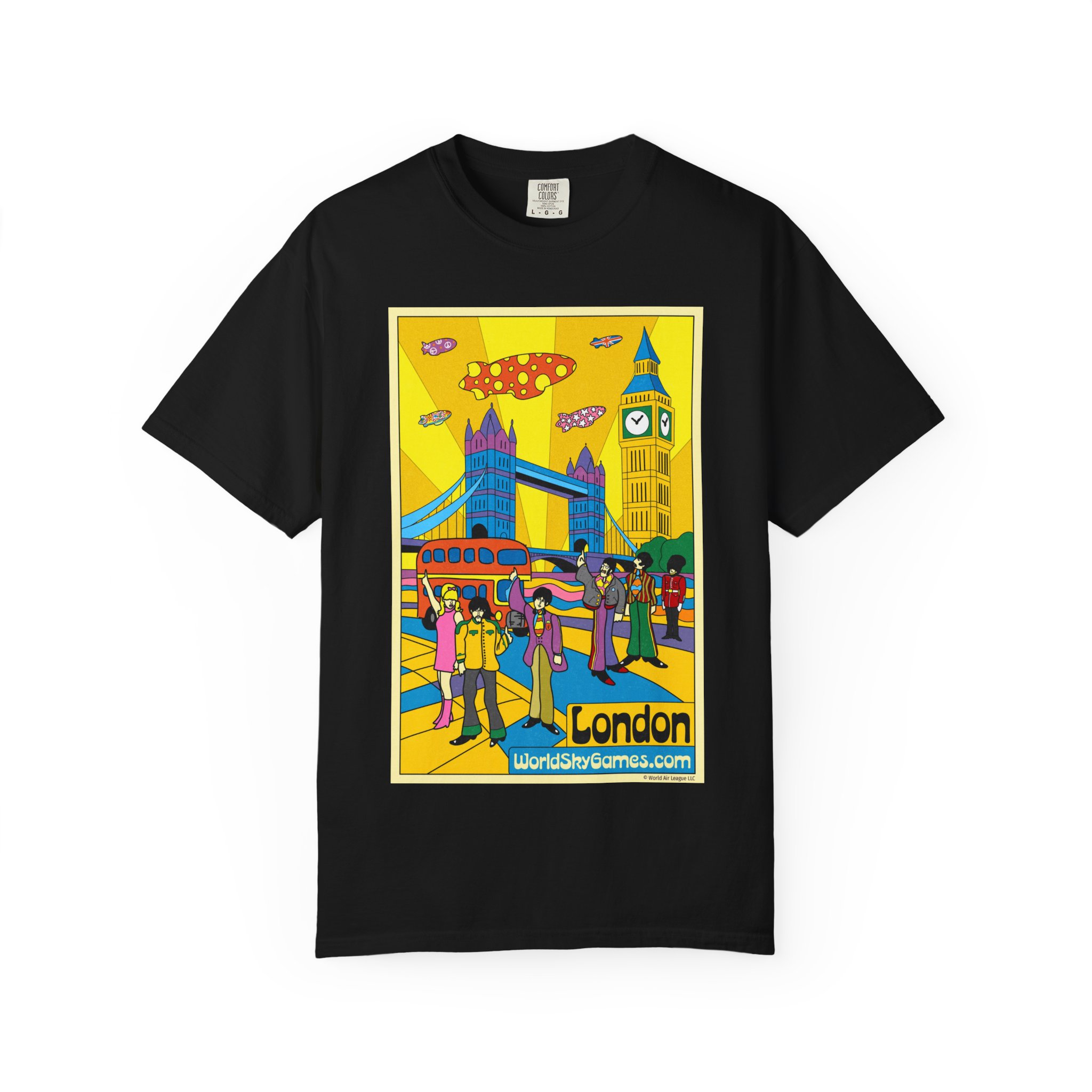 Poster Series, LONDON | Unisex Garment-Dyed T-shirt - Image 5